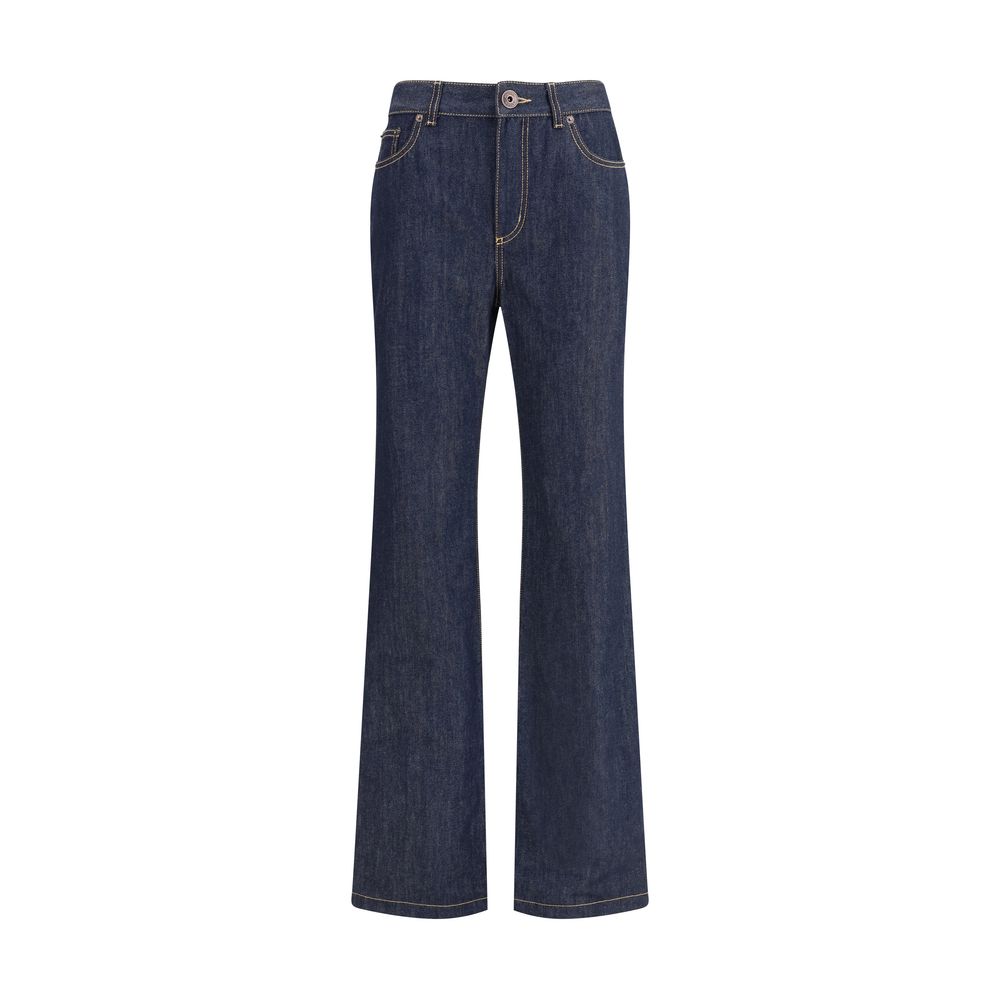 Alexander McQueen Denim Jeans haben ein gerades Bein