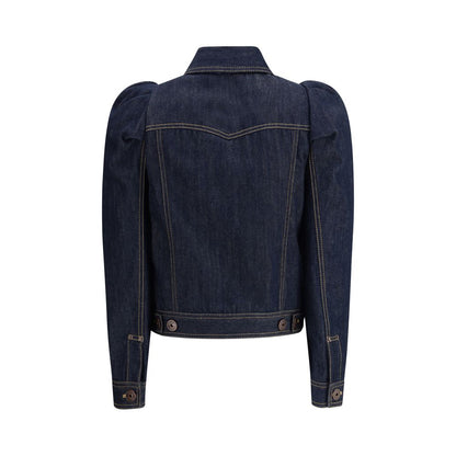 Alexander McQueen Jeansjacke mit spitzen Schultern