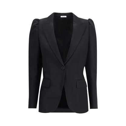 Alexander McQueen Schwarze einreihige Jacke
