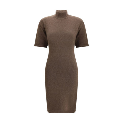 Jacquemus braunes, lässiges Kleid aus Merinowolle