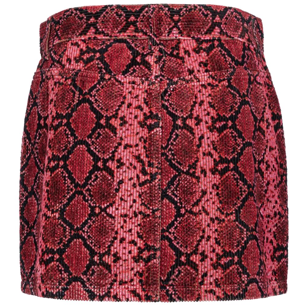 PINKO Red Cotton Women's Miniskirt