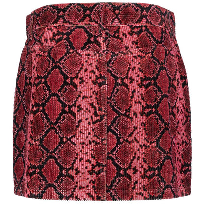 PINKO Red Cotton Women's Miniskirt