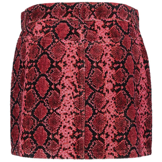 PINKO Red Cotton Women's Miniskirt