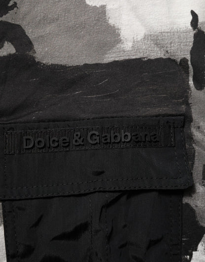 Dolce &amp; Gabbana – Mehrfarbiges Camouflage-T-Shirt für Herren mit kurzen Ärmeln