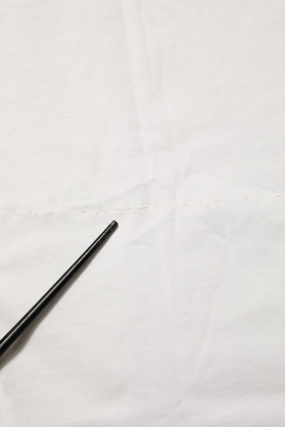 Dolce & Gabbana White Cotton Logo Print Crew Neck Men T-shirt