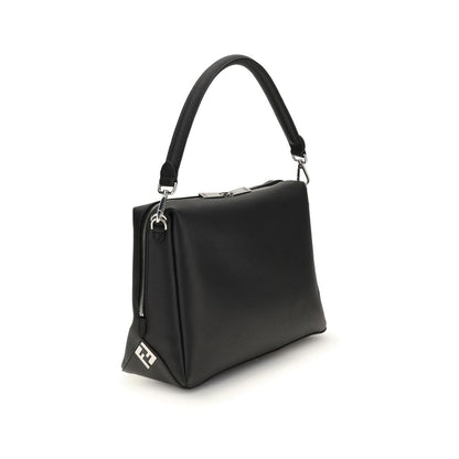 Fendi Schultertasche aus schwarzem Kalbsleder (Bos Taurus)