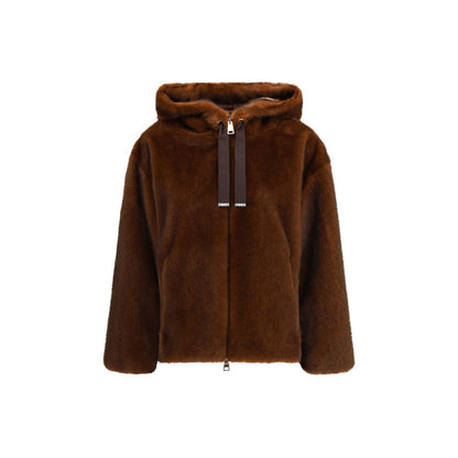 Herno Hooded Jacket in eco-fur