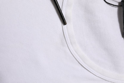 Dolce &amp; Gabbana – Weißes ärmelloses Tanktop mit Rundhalsausschnitt