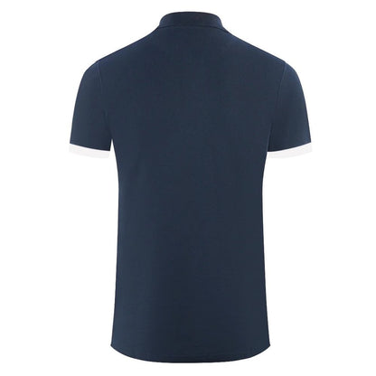 Aquascutum – Blaues Poloshirt aus Baumwolle