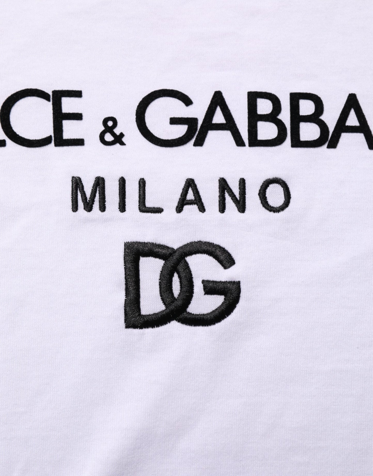 Dolce &amp; Gabbana – Weißes T-Shirt aus Baumwolle mit Rundhalsausschnitt und Logo-Print für Herren