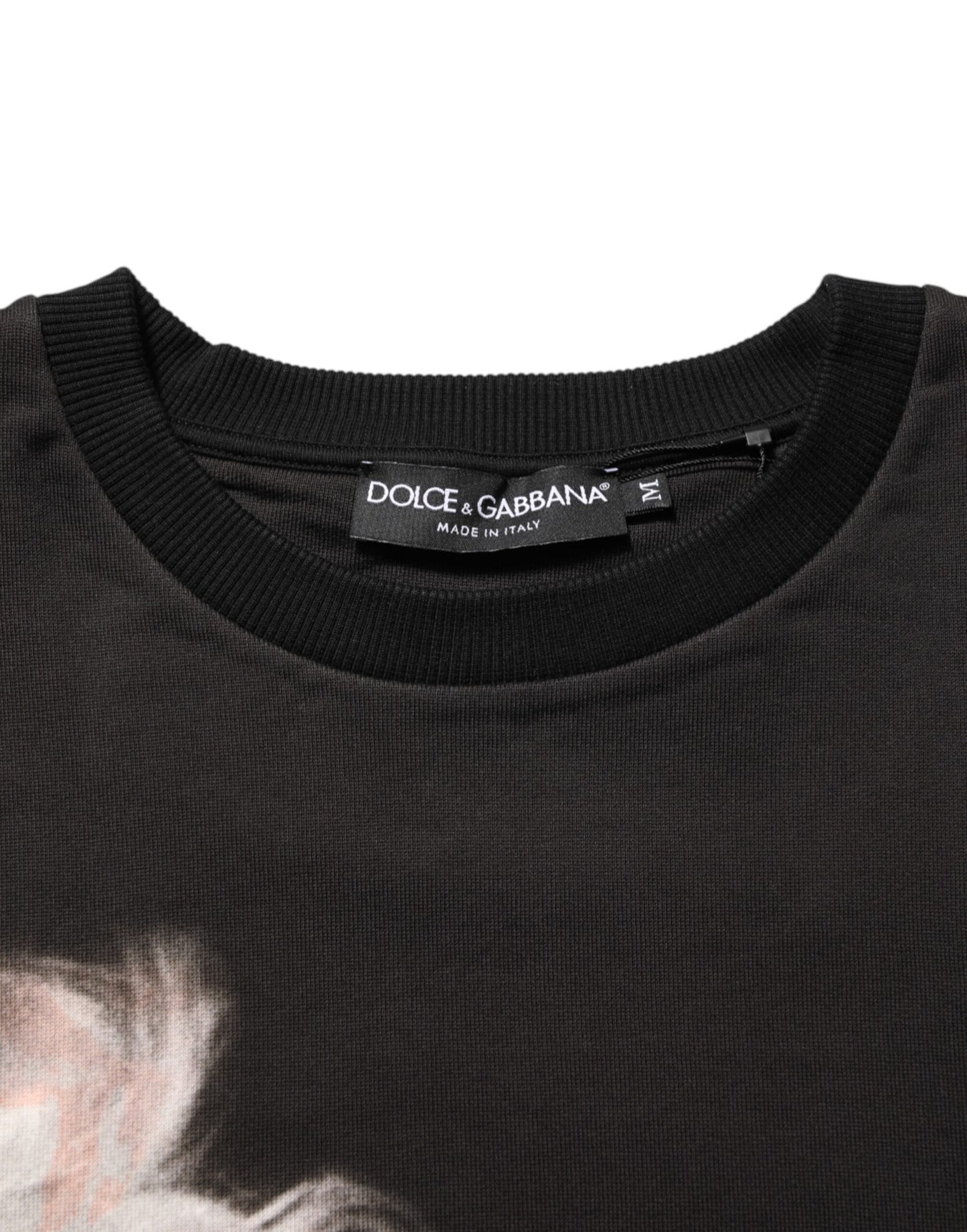 Dolce &amp; Gabbana Schwarzes Marilyn Monroe Baumwoll-T-Shirt mit Rundhalsausschnitt