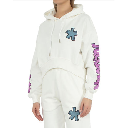 Comme Des Fuckdown Weißer Baumwollpullover für Damen