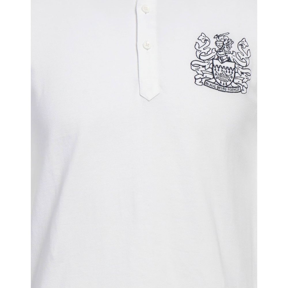 Aquascutum – Weißes Poloshirt aus Baumwolle