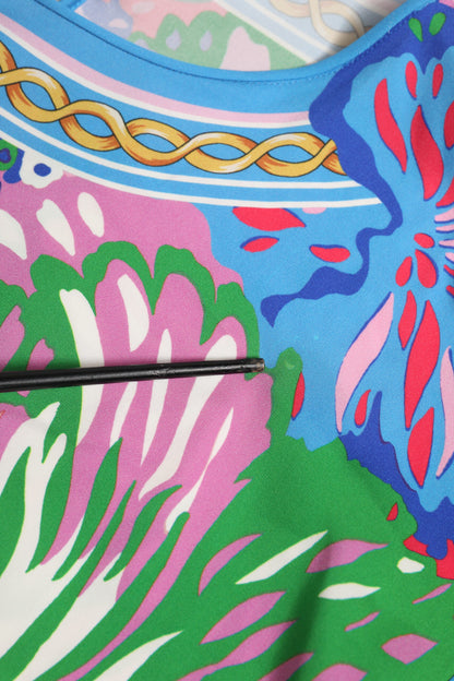 Dolce &amp; Gabbana – Tunika-Bluse mit mehrfarbigem Blumenmuster