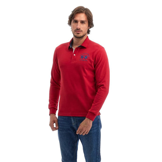 La Martina Poloshirt aus roter Baumwolle