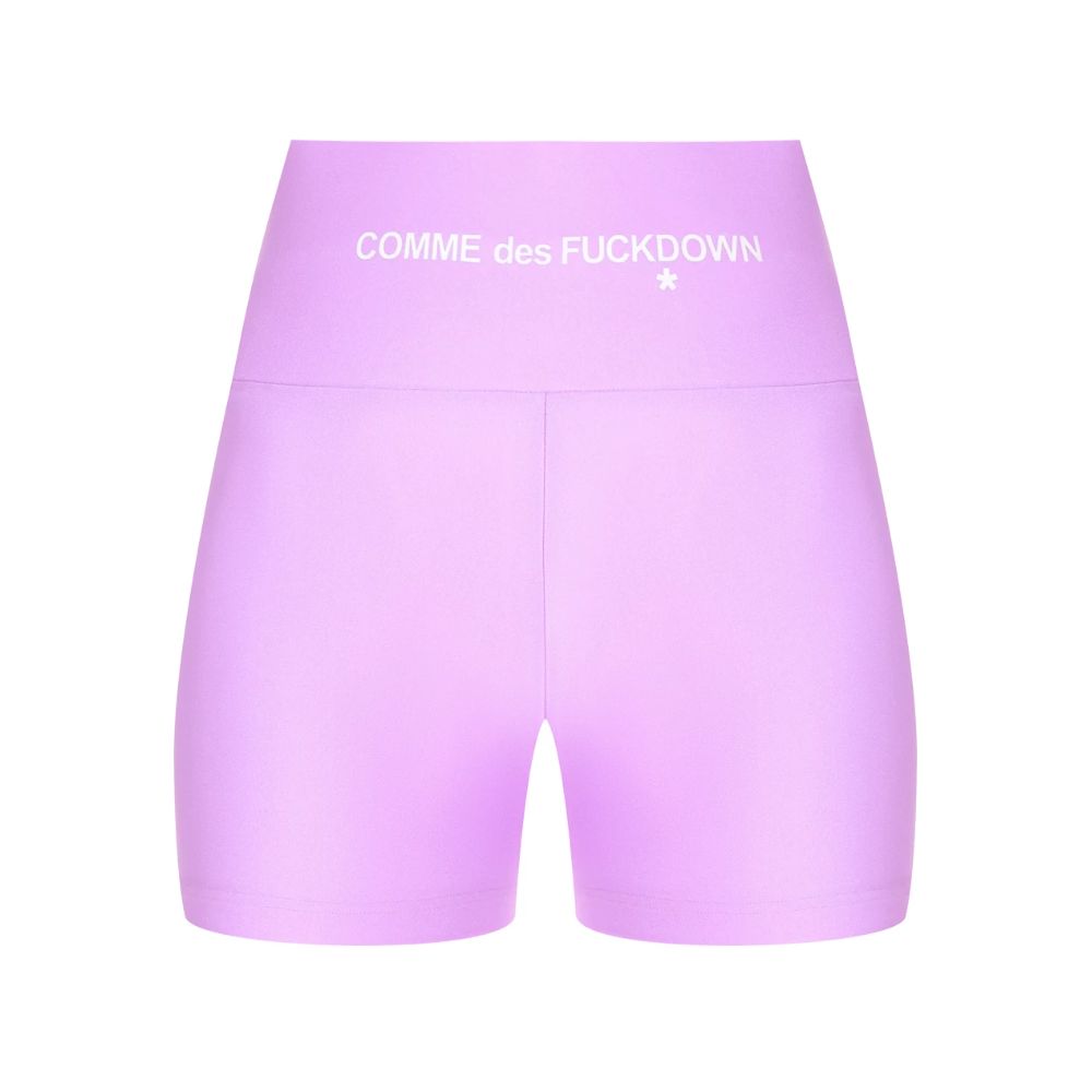 Comme Des Fuckdown – Lila Polyester-Shorts