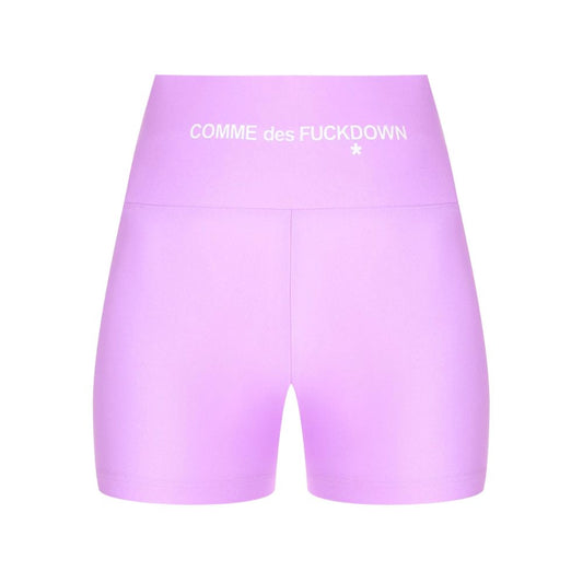 Comme Des Fuckdown – Lila Polyester-Shorts