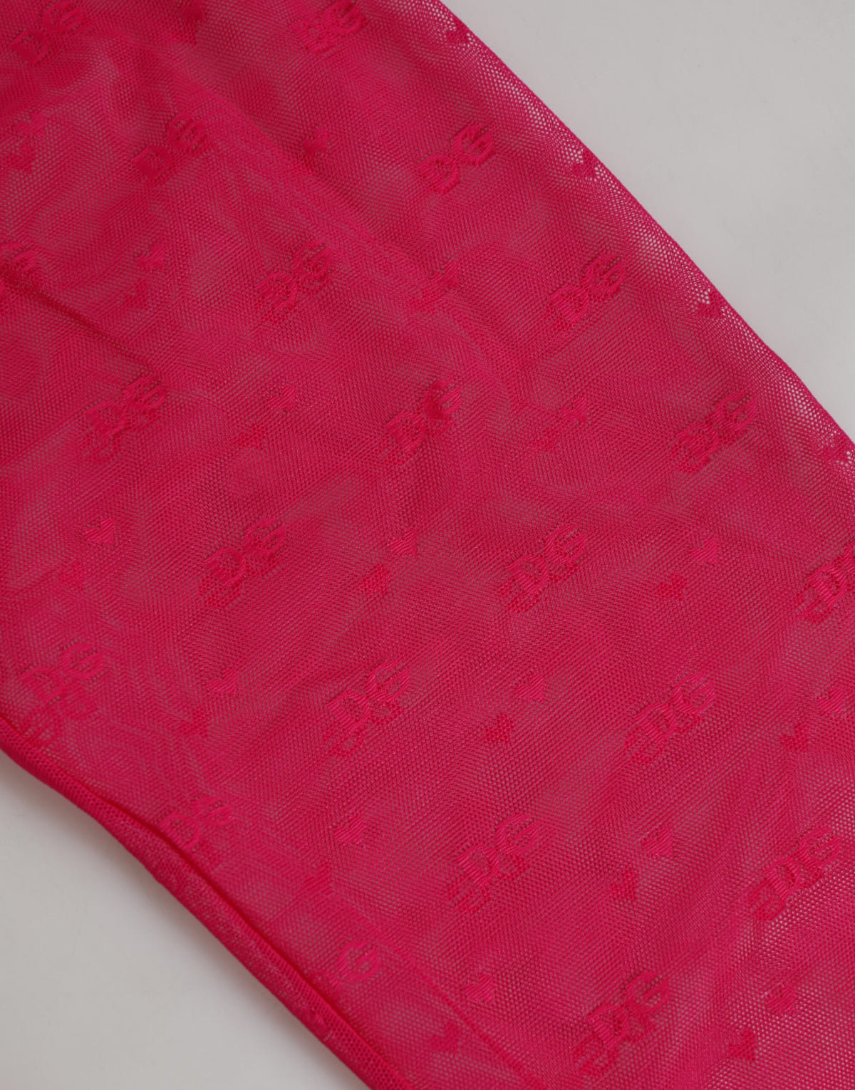 Dolce &amp; Gabbana Fuchsia Nylon Logo Spitzen Leggings Hose Unterwäsche