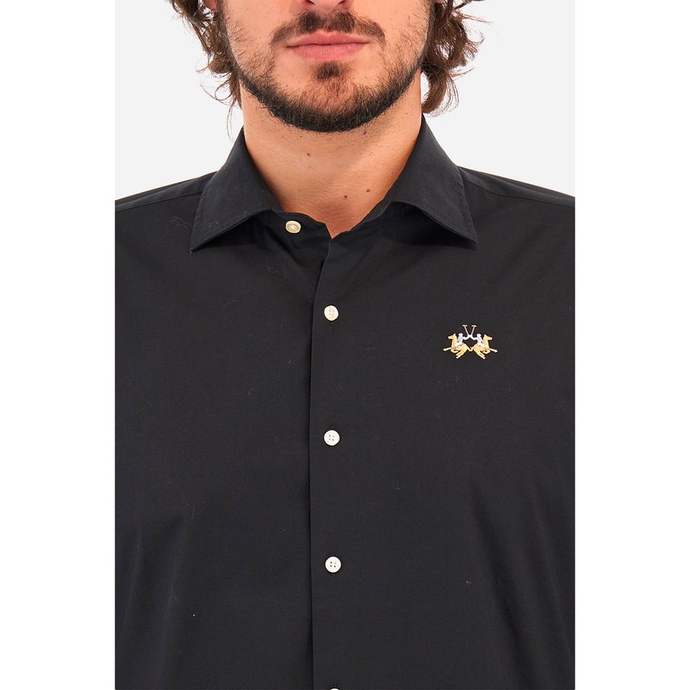 Blaues Baumwollhemd von La Martina