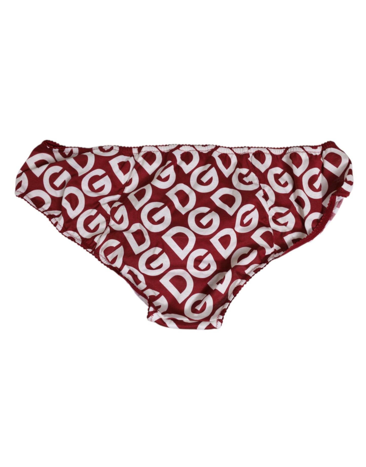 Dolce &amp; Gabbana Bordeaux DG Logo Slip Bottom Brief Unterwäsche