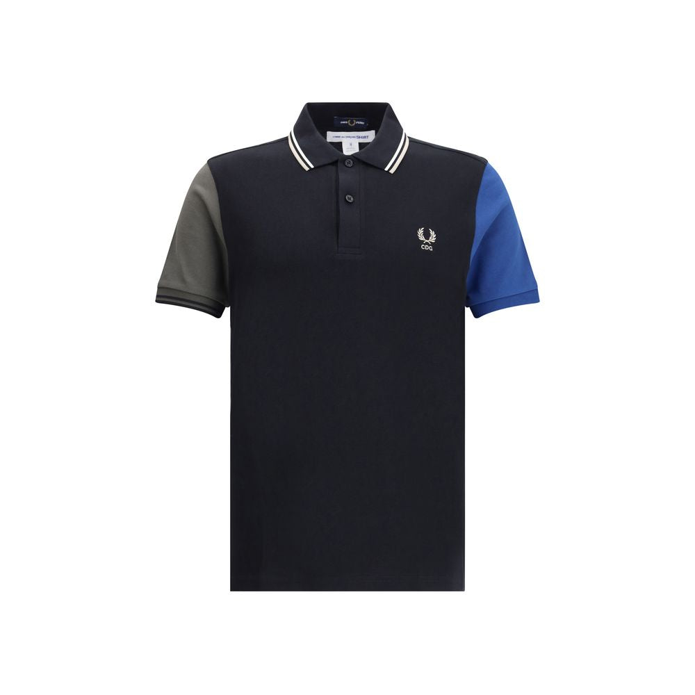 Kurzärmliges schwarzes Poloshirt von Comme Des Garçons