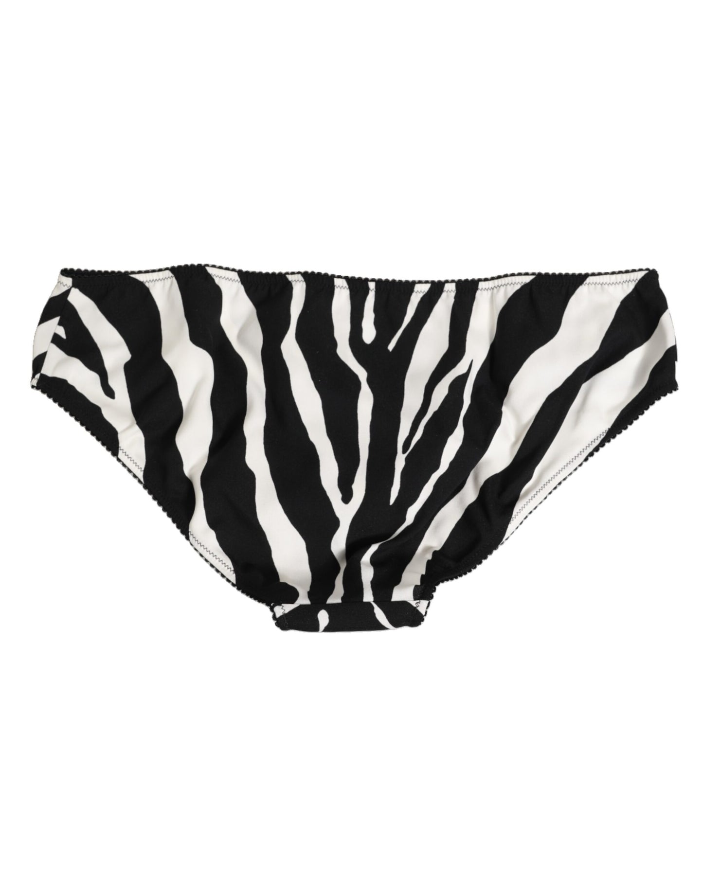 Dolce &amp; Gabbana – Slip mit Zebra-Print in Schwarz und Weiß
