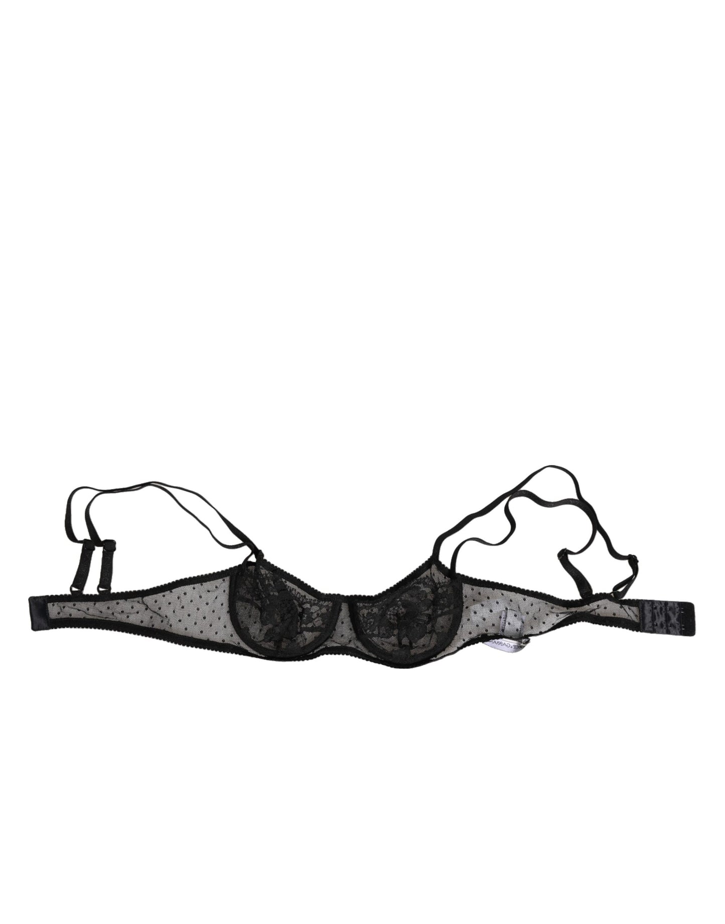 Dolce &amp; Gabbana – Balconette-BH mit Bügel und Blumenmuster in Schwarz