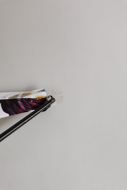 Dolce &amp; Gabbana – Weißes Neckholder-Bikinioberteil mit Blumendruck