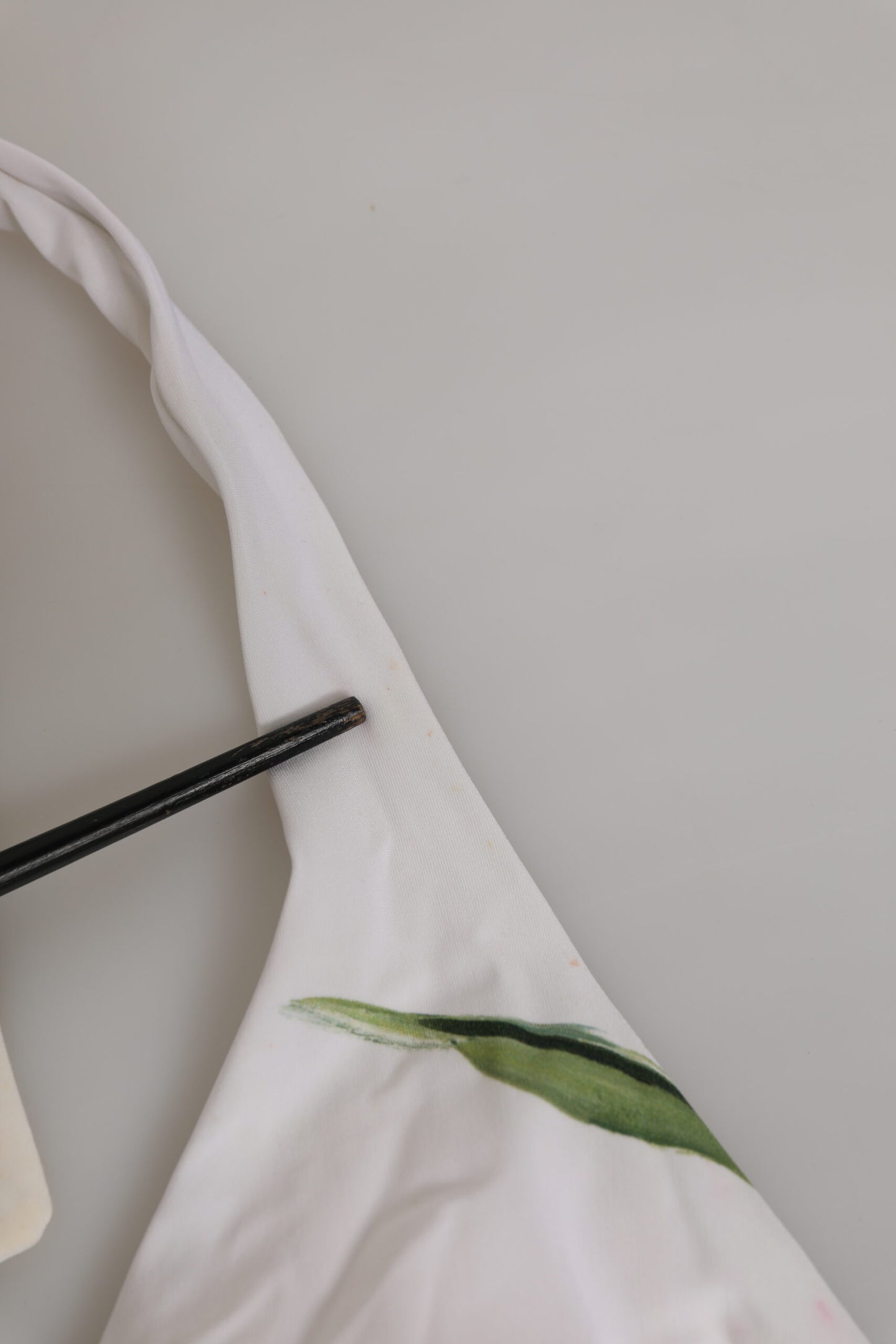 Dolce &amp; Gabbana – Weißer Badeanzug mit Blumenmuster, 2-teilig, Oberteil und Unterteil