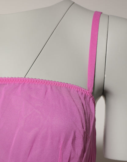 Dolce &amp; Gabbana – Transparente Dessous-Unterwäsche aus Nylonmischung in Rosa