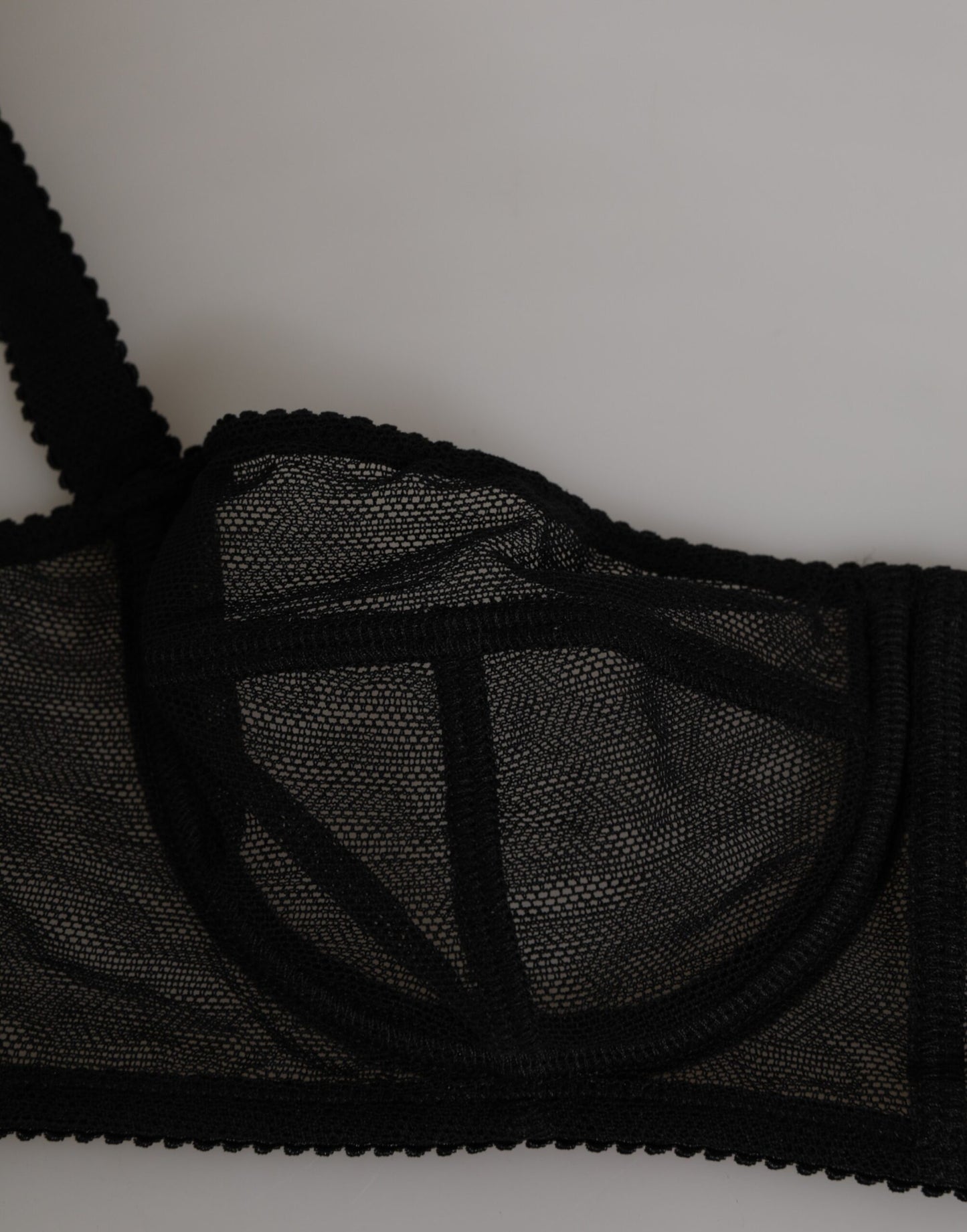 Dolce &amp; Gabbana – Balconette-BH mit Bügel und Blumenmuster in Schwarz