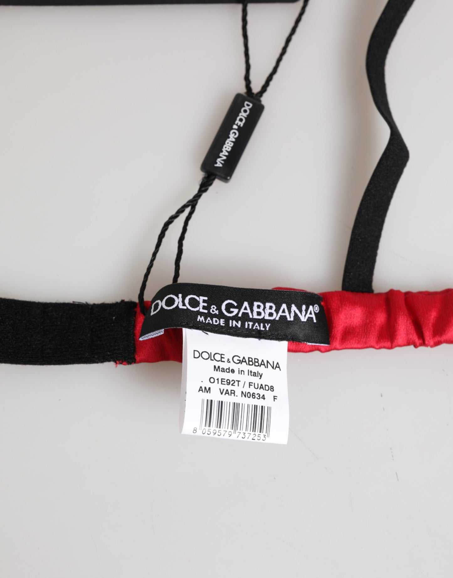Dolce &amp; Gabbana – Triangel-Unterhose aus weichem Seidensatin in Rot