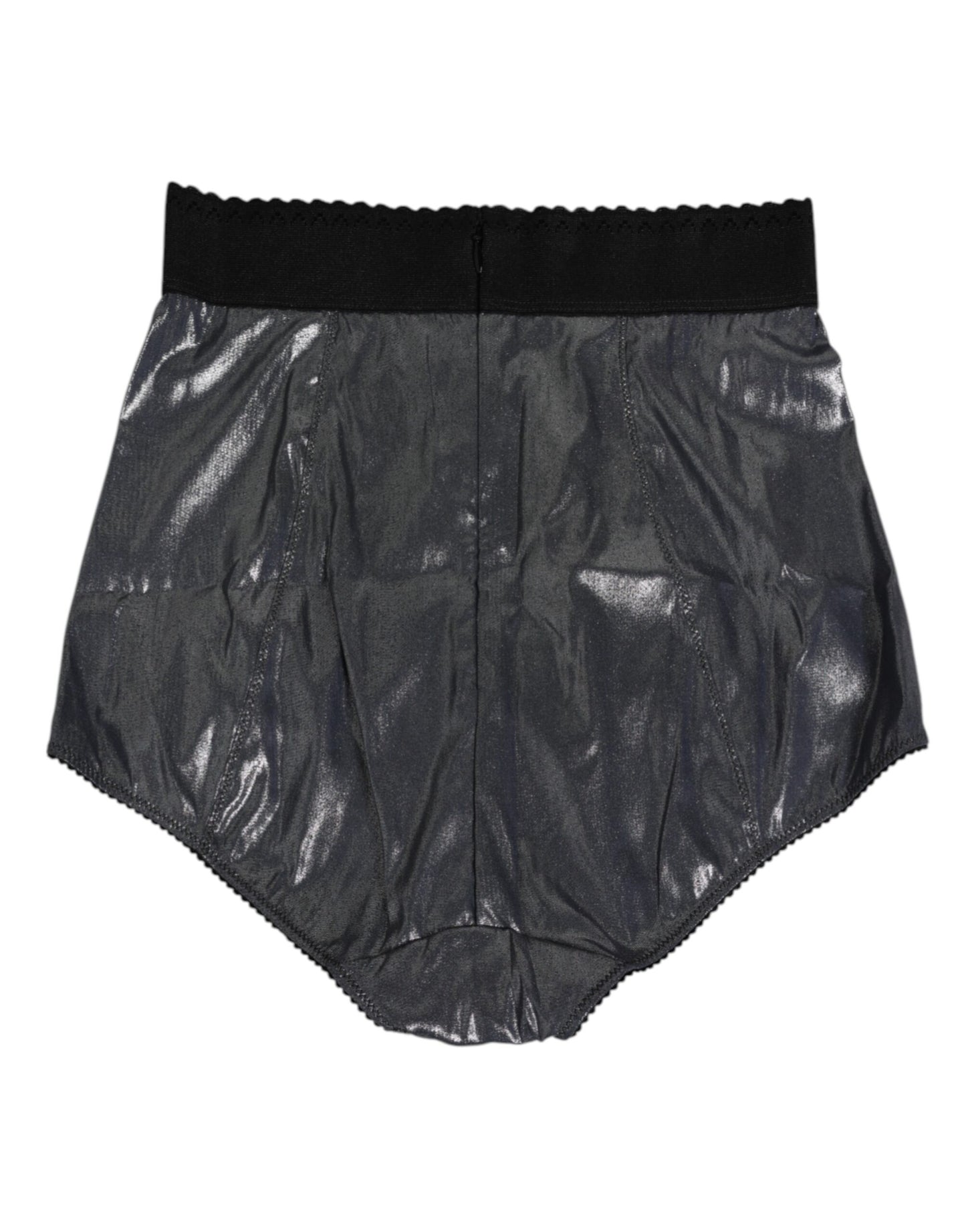 Dolce &amp; Gabbana – Slip-Miederhose aus Stretch-Seide in Grau