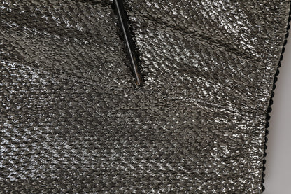 Dolce &amp; Gabbana – Slip-Miederhose aus Stretch-Seide in Grau