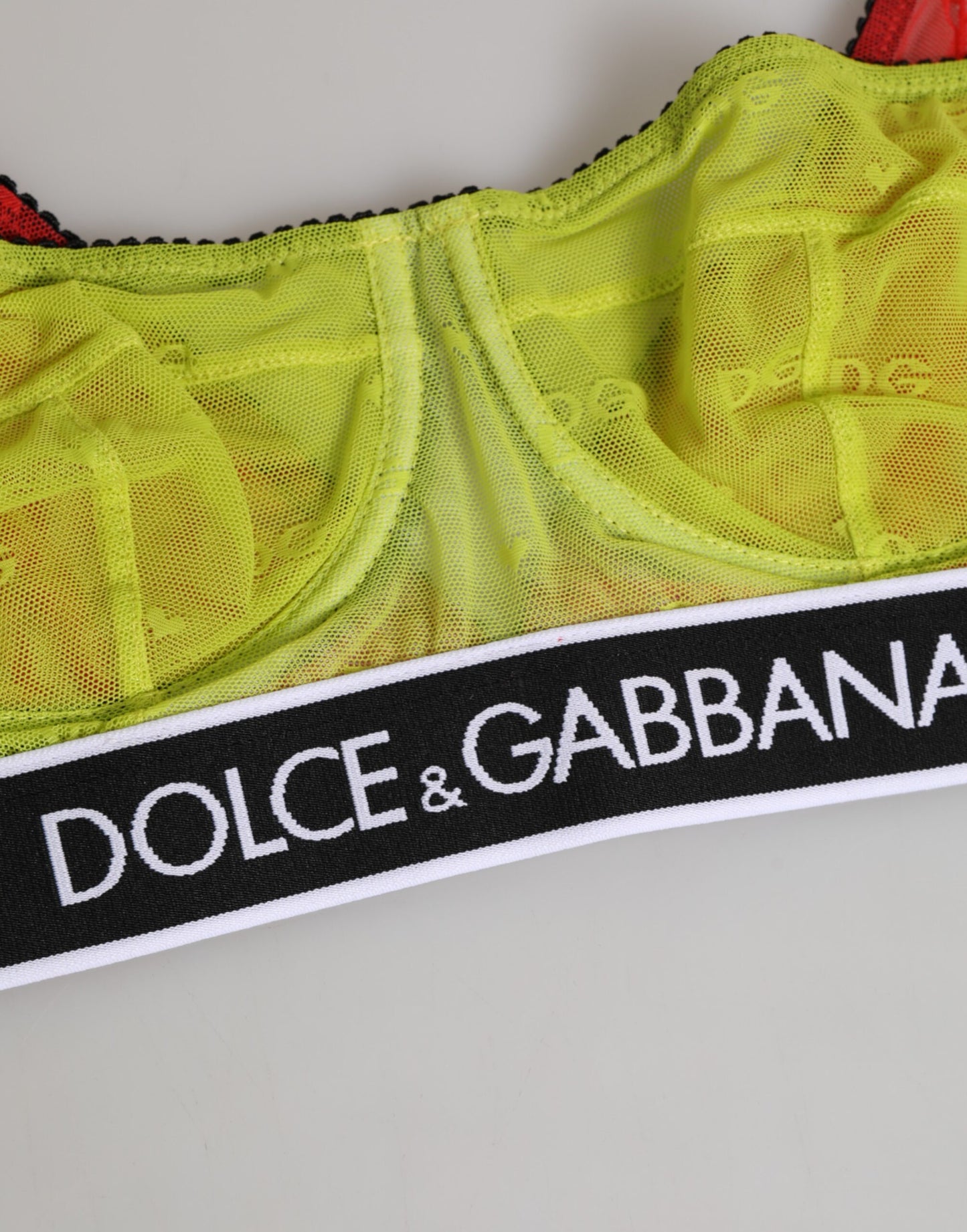 Dolce &amp; Gabbana, grüner Balconnet-BH aus Nylon mit weichen Körbchen