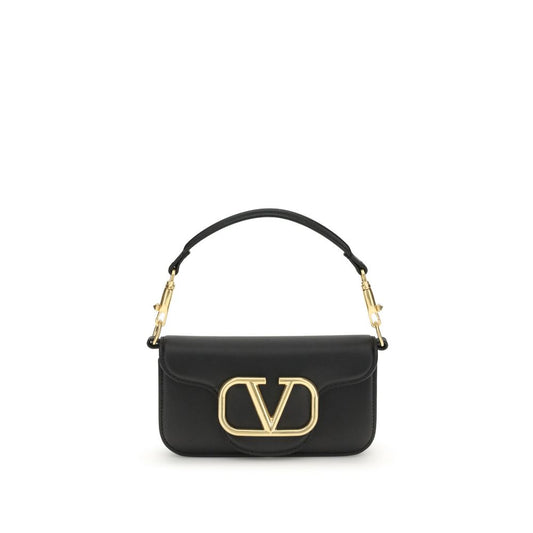 Valentino Garavani Schultertasche aus schwarzem Kalbsleder (Bos Taurus)
