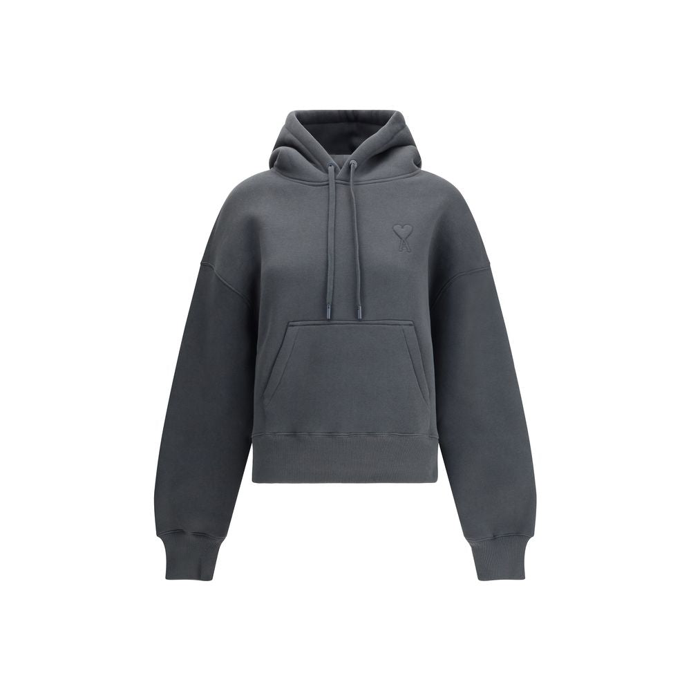 Ami Paris Gray Cotton Sweatshirt