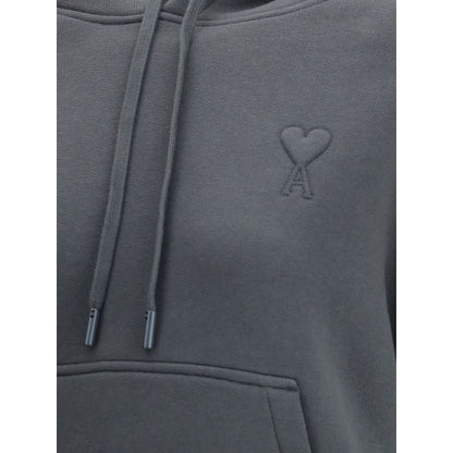 Ami Paris Gray Cotton Sweatshirt