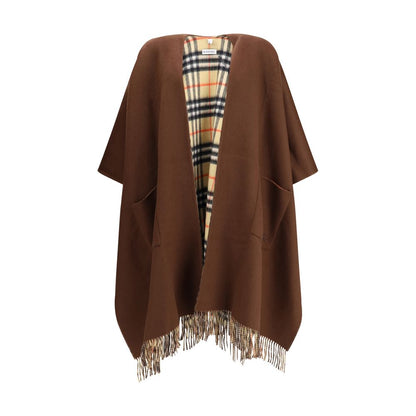 Burberry Wende-Cape aus Wolle und Kaschmir mit Karomuster