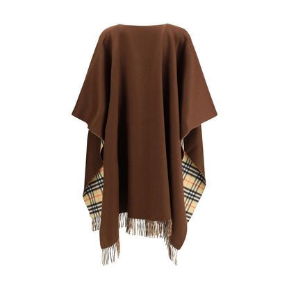 Burberry Wende-Cape aus Wolle und Kaschmir mit Karomuster