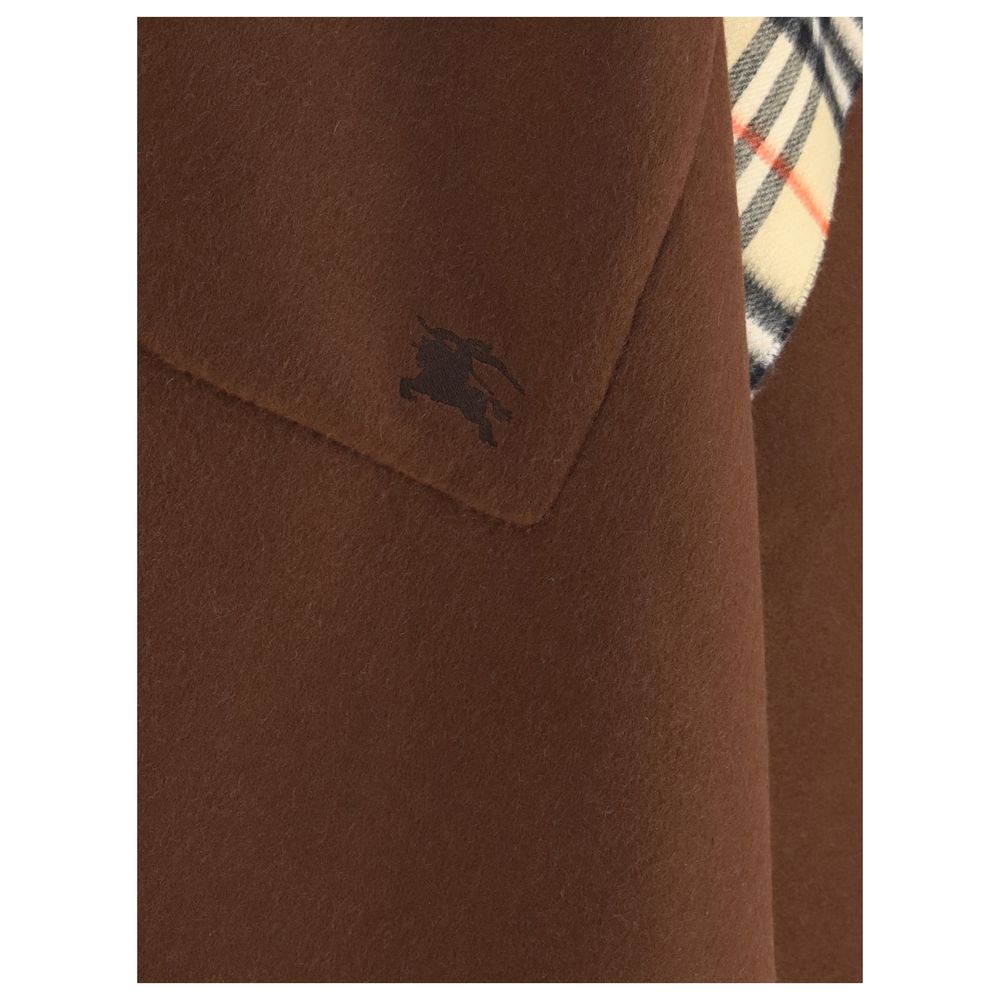 Burberry Wende-Cape aus Wolle und Kaschmir mit Karomuster