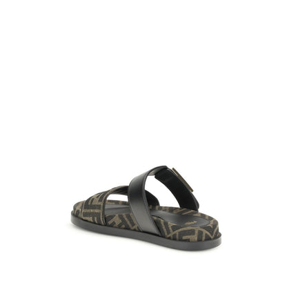 Fendi FF-Stoffsandale