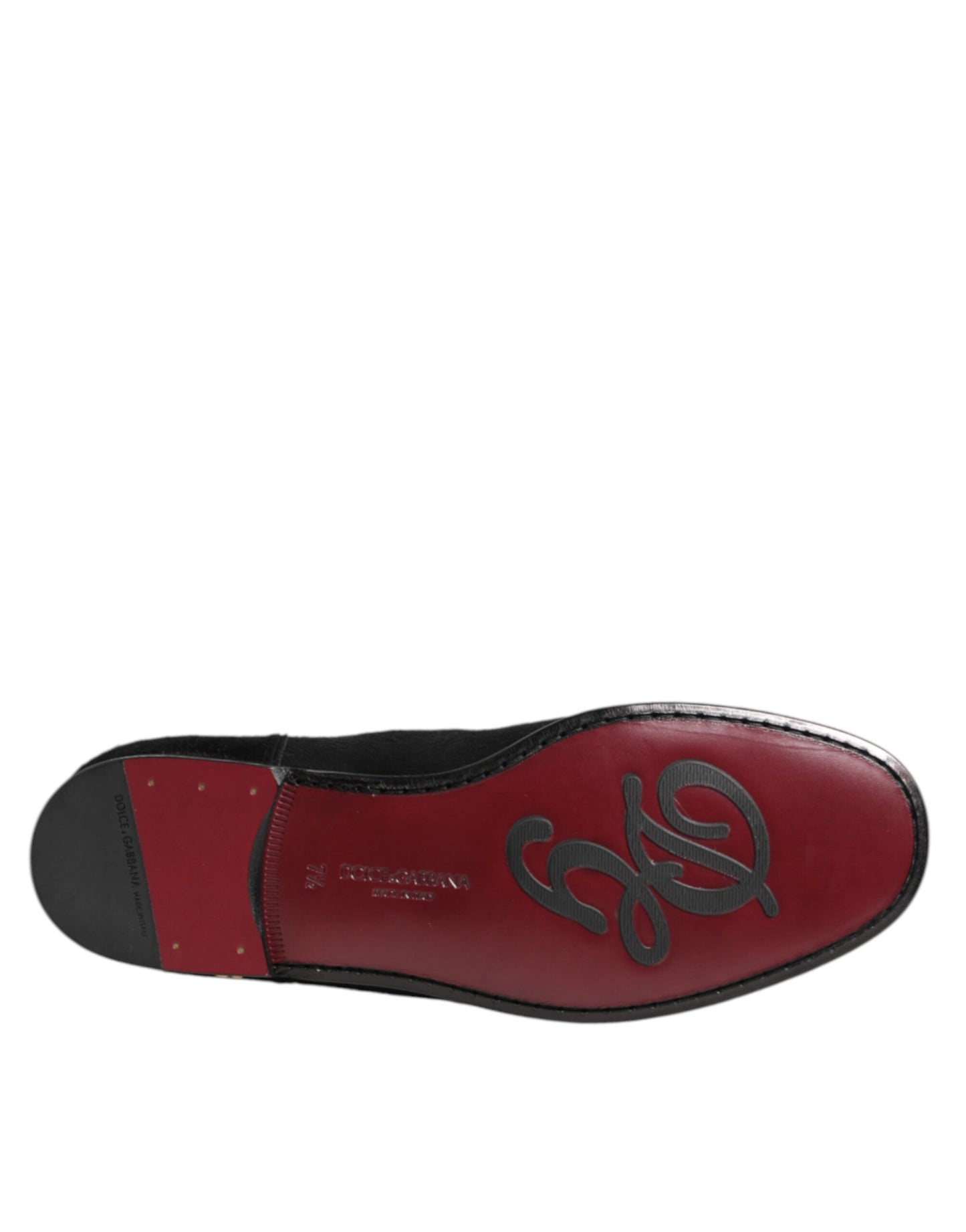 Dolce &amp; Gabbana Schwarzes Leder Pelz Männer CHELSEA Stiefel Schuhe