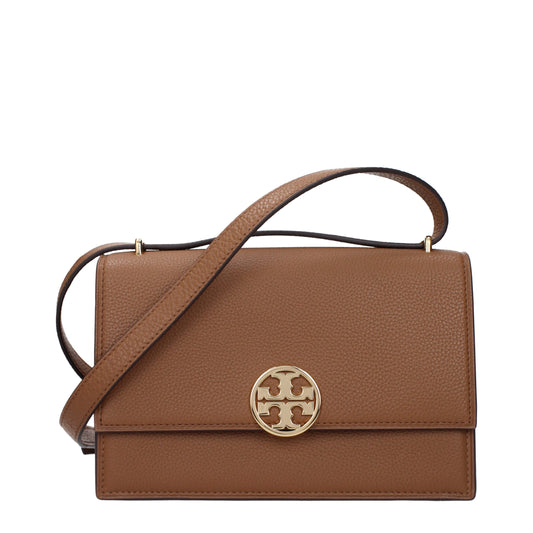 Tory Burch – Umhängetaschen aus braunem Leder
