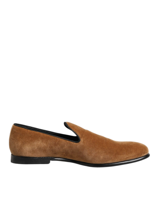Dolce &amp; Gabbana Herren Slipper aus Wildleder in Braun