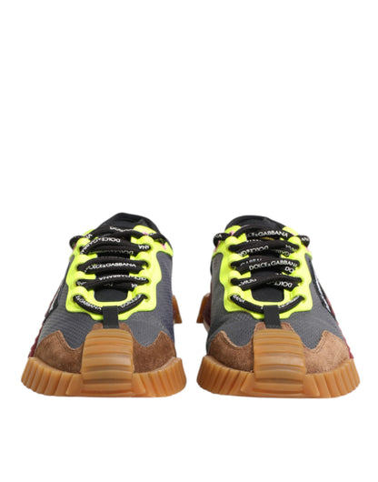 Dolce &amp; Gabbana Mehrfarbige Nylon Low Top NS1 Sneakers Schuhe
