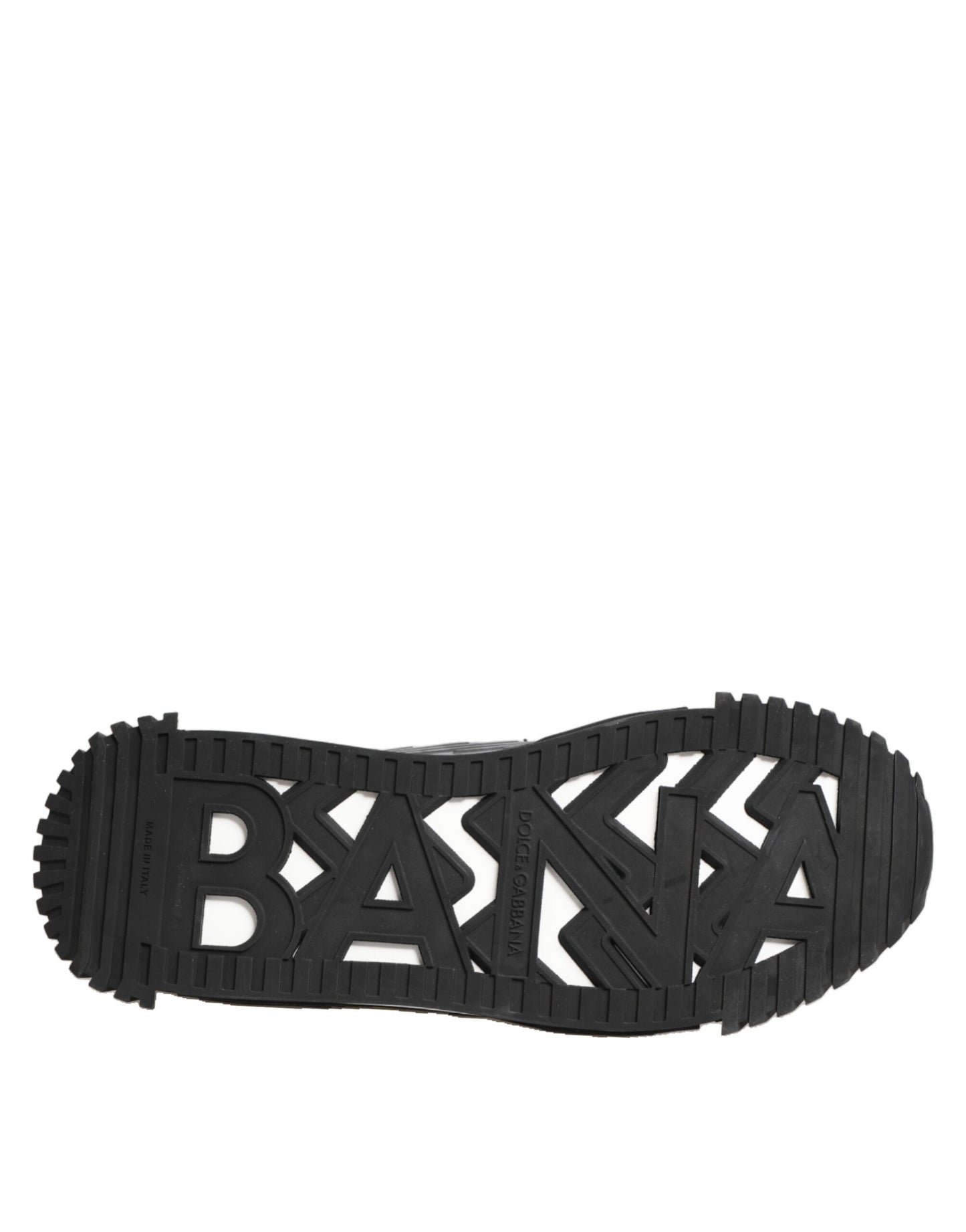 Dolce &amp; Gabbana – Schwarze Low-Top-Sneaker „NS1“ mit Logo und Spitze