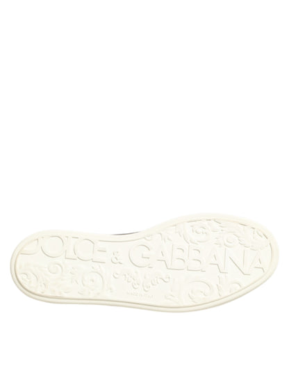 Dolce &amp; Gabbana – Niedrige Sneakers aus schwarzem Leder mit Schnürung