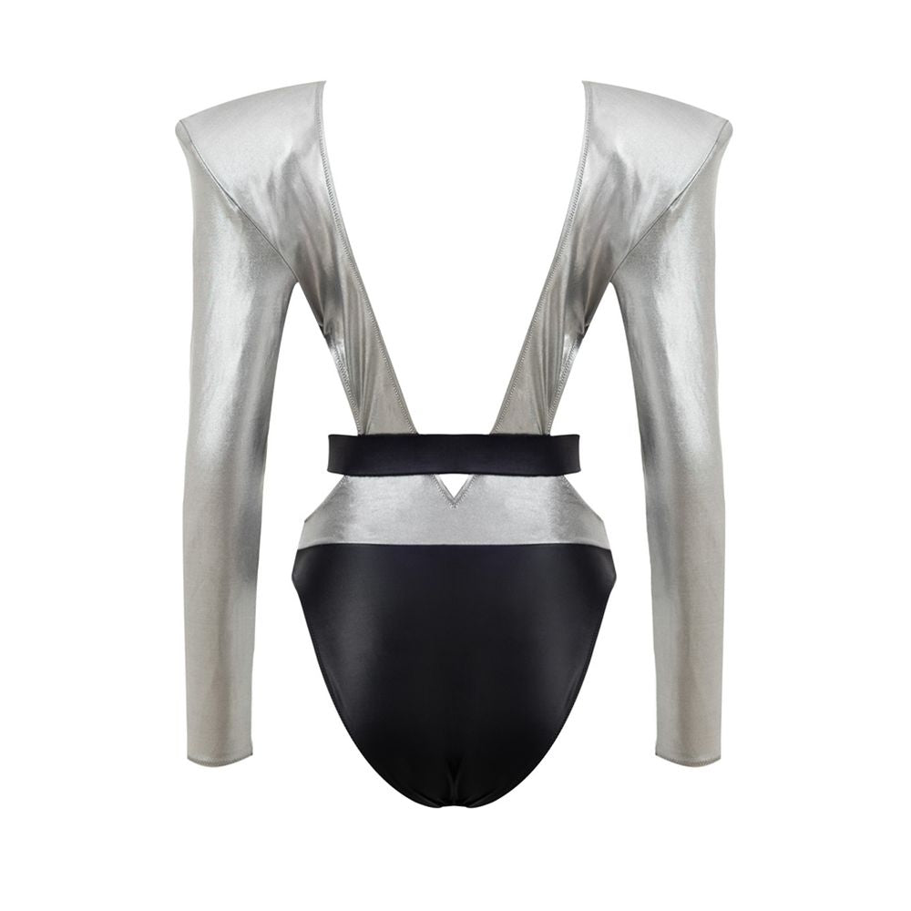 Dolce &amp; Gabbana Grauer Viskose-Badeanzug