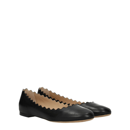 Chloé – Schwarze Ballerinas aus Leder